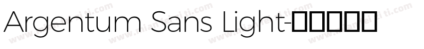 Argentum Sans Light字体转换